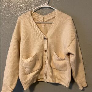 POL Cozy Cream Cardigan Sweater